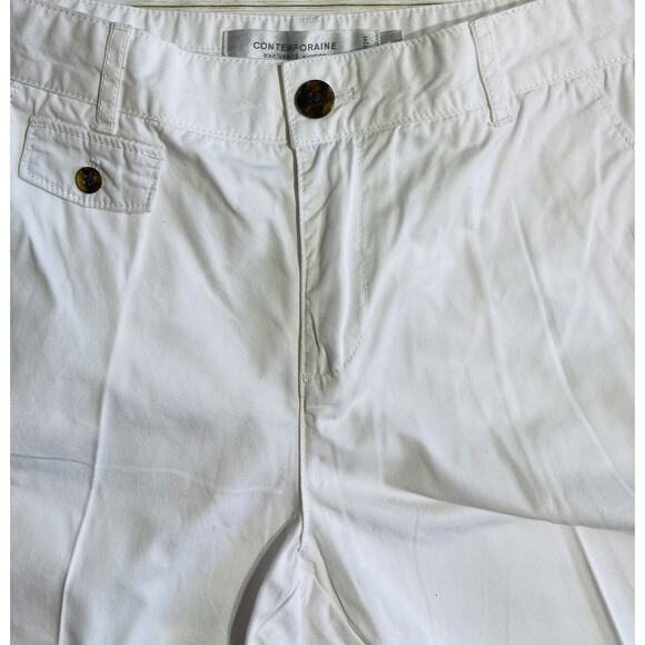 Contemporaine Exclusivite Women’s White Bermuda Shorts Size 2 - Picture 7 of 10